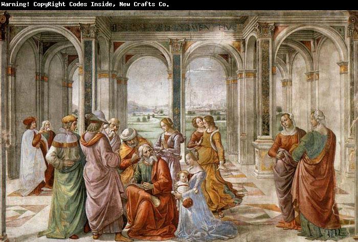 GHIRLANDAIO, Domenico Zacharias Writes Down the Name of his Son